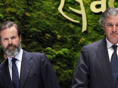 Juan Ignacio Entrecanales y José Manuel Entrecanales, vicepresidente y presidente de Acciona..