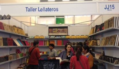 Imagen del stand de Taller Leñateros.