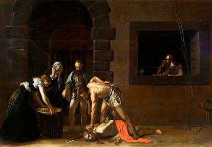 'La decapitación de San Juan Bautista' (1608), de Caravaggio, en la Concatedral de San Juan, La Valeta (Malta). Teju Cole hace un paralelismo en uno de los ensayos de 'Papel negro' entre la vida del pintor y la situación de los inmigrantes en la Italia contemporánea.