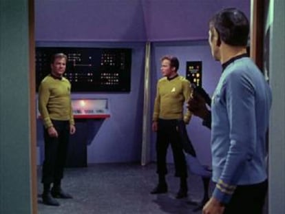Fotograma de un episodio de Star Trek.