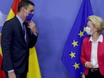 La presidenta de la Comisión Europea, Ursula von der Leyen, y el presidente del Gobierno, Pedro Sánchez, en la cumbre europea celebrada el pasado mes de septiembre en Bruselas.