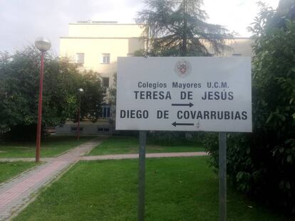 La zona de los colegios mayores de la Complutense.