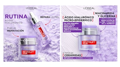 Esta crema de L'Oréal se puede combinar con otros productos de la misma línea. L'OREAL PARIS.