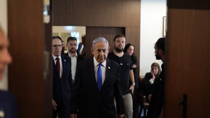 Benjamín Netanyahu, primer ministro de Israel, el pasado miércoles en Jerusalén.