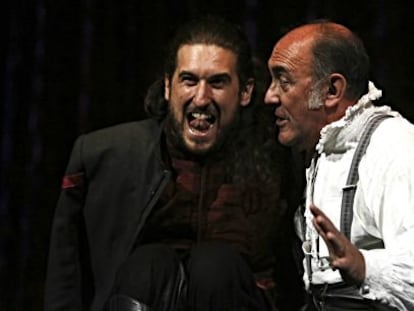 Arturo Querejeta (derecha), junto a H&eacute;ctor Carballo en &#039;Otelo&#039;. 