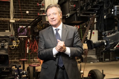 Alessandro Salem, consejero delegado de Mediaset, fotografiado en el estudio número 6 de la sede Fuencarral, Madrid.