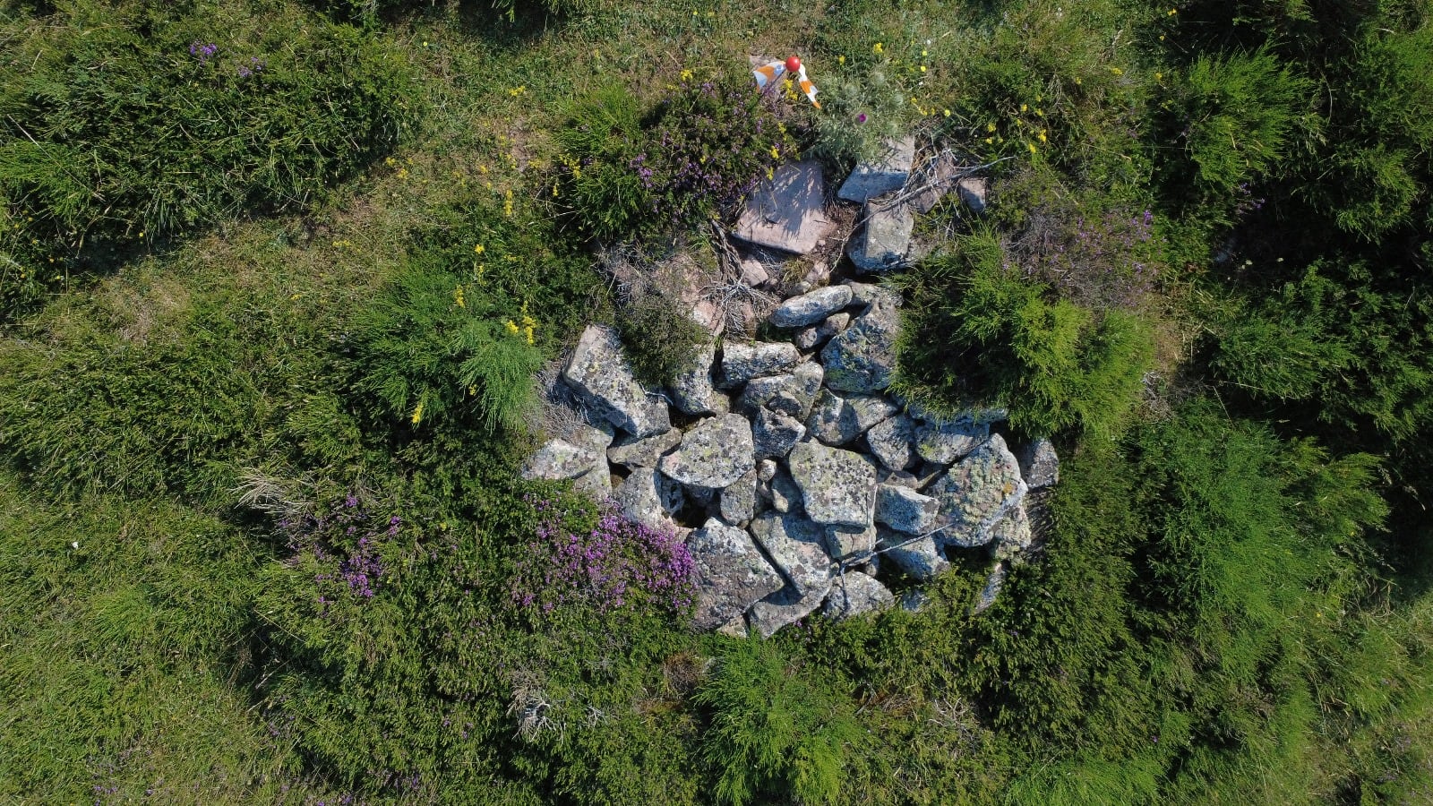 Estructuras encontradas en el yacimiento neolítico de Brañosera. 