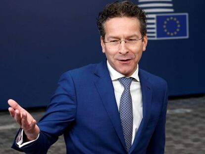 El jefe del Eurogrupo, Jeroen Dijsselbloem, en Bruselas el mes pasado.
