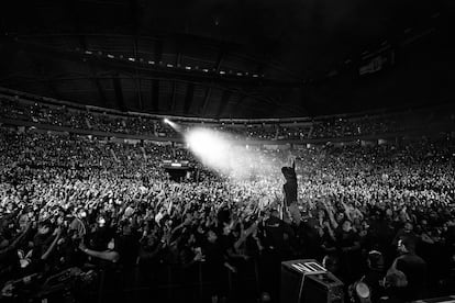 El músico, en una actuación en el Palacio de los Deportes de Ciudad de México, durante su última gira en 2022.