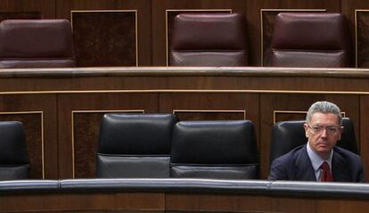 Justice Minister Alberto Ruiz-Gallardón in Congress this week.