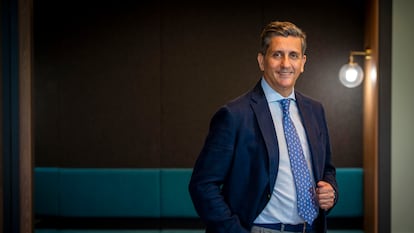 Juan Carlos Gil fotografiado en Madrid en julio.