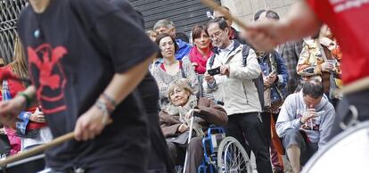 Manifestación contra los recortes en la Ley de la Dependencia.