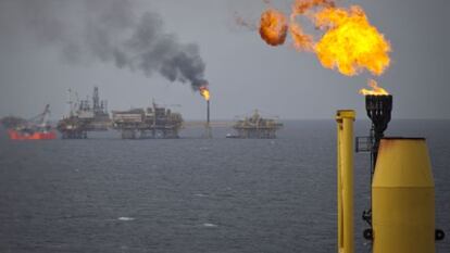 Instalaciones de Pemex en el Golfo de M&eacute;xico. 