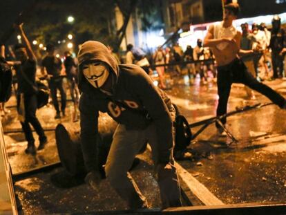 Protestos contra o Governo de Nicolás Maduro em Caracas.