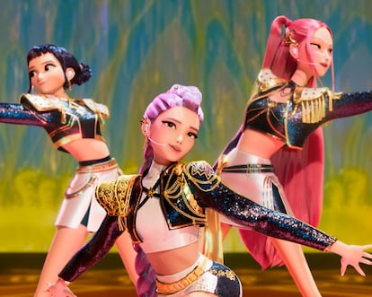 Zoey, Rumi y Mira, en 'Las guerreras Kpop'.