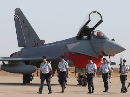 A Eurofighter at the Morón de la Frontera base in Sevilla, in 2015.