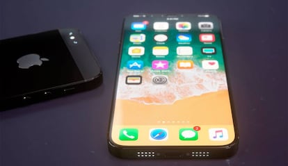 Un concepto con el posible diseño del iPhone XE