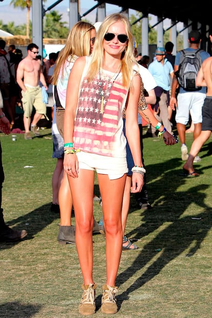 Kate Bosworth con el modelo Betty de Isabel Marant en el festival de Coachella.