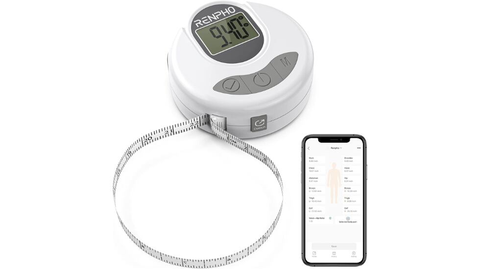 Esta cinta métrica se puede usar en diferentes partes del cuerpo.
