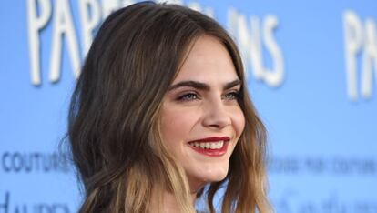 Cara Delevingne en el estreno de 'Ciudades de papel'.