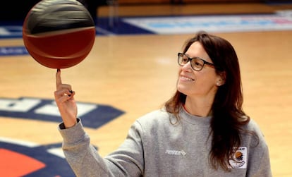 Anna Montañana, en su presentación en Fuenlabrada