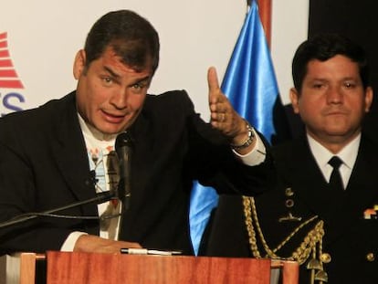 Rafael Correa, el pasado d&iacute;a 4 en Quito.