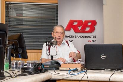 José Paulo de Andrade, 78, na Rádio Bandeirantes.