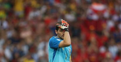 Casillas tras encajar el segundo gol.