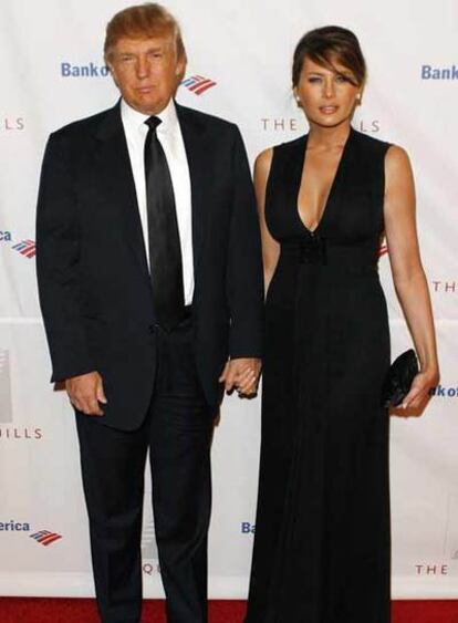 Donald Trump, con su esposa Melania.