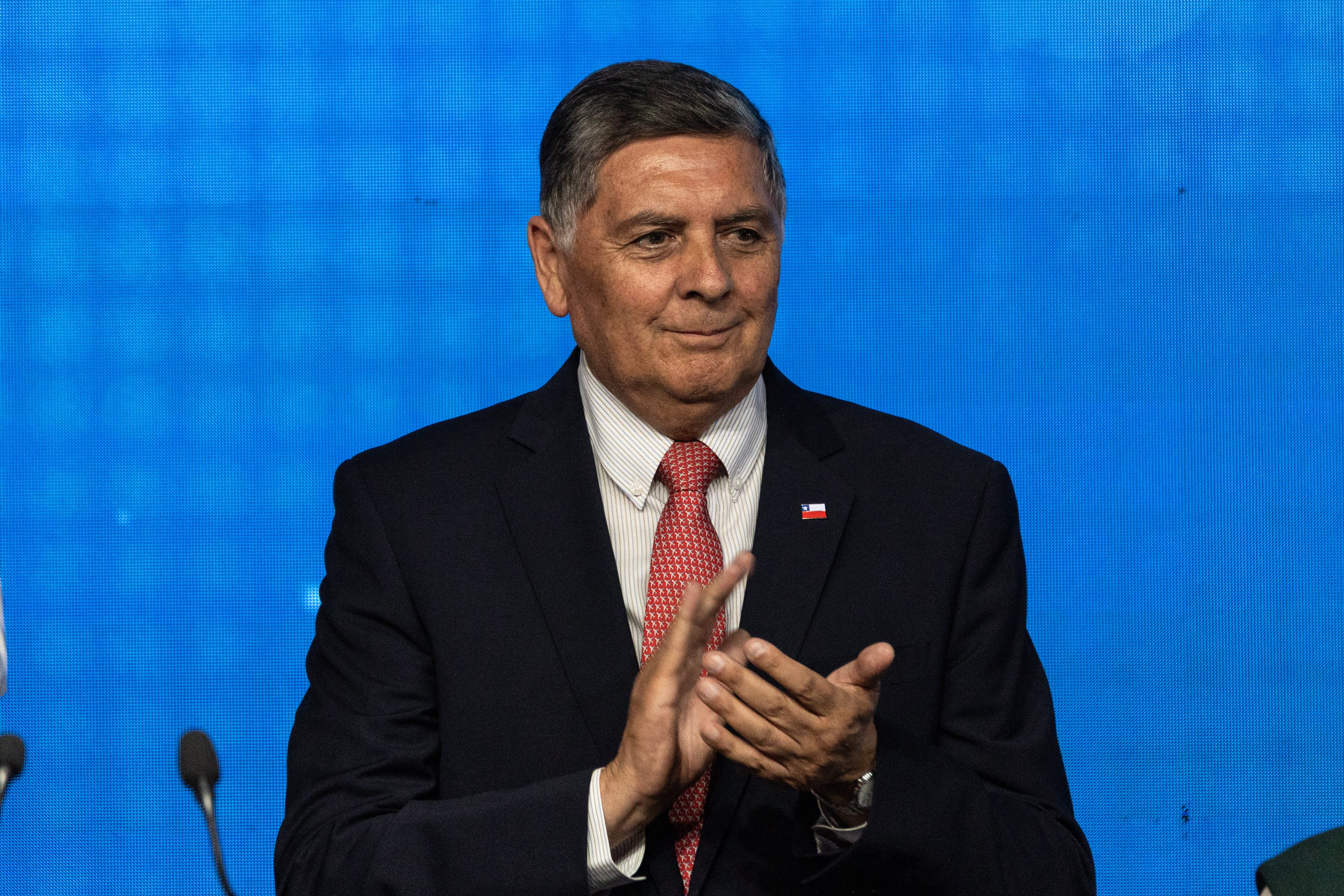 Claudio Alvarado, Ministro de Interior del gabinete de Kast, en Santiago, Chile, el 20 de enero.