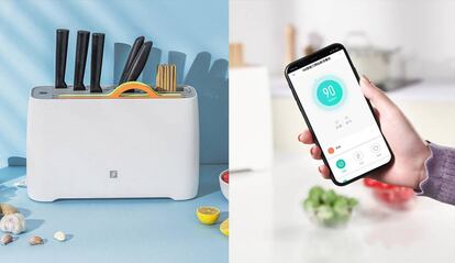 Xiaomi lanza un producto para la cocina: un soporte para cuchillos  inteligente