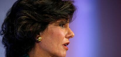 Ana Patricia Botín, presidenta de Santander, ayer.