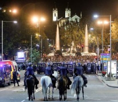 Protesta ciudadana frente al Congreso en octubre de 2012.