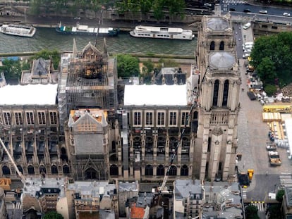 La fase de protección de Notre Dame no ha concluido a tres meses del incendio de la catedral parisina