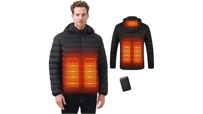 Este abrigo calefactable es perfecto para el invierno.