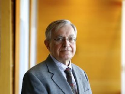 Elhanan Helpman, el pasado 16 de junio, en la Fundación BBVA.