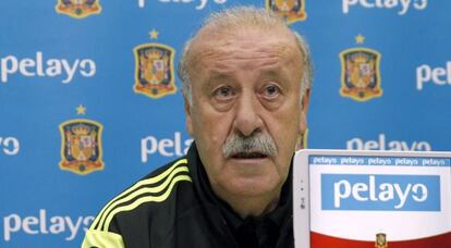 El seleccionador español Vicente del Bosque. 