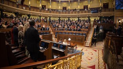 Pleno del Congreso de los Diputados en febrero pasado.