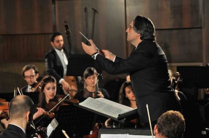 Muti, en el Conservatorio San Pietro a Majella, de Nápoles.