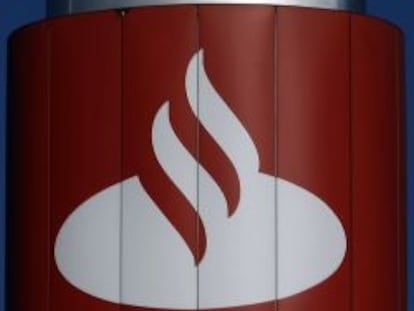 Logotipo de Banco Santander.