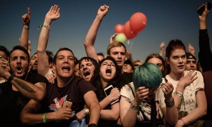 Asistentes al festival Lollapalooza de Berlin