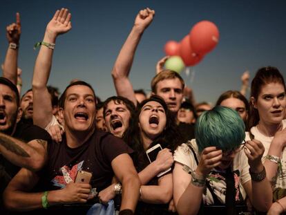 Asistentes al festival Lollapalooza de Berlin