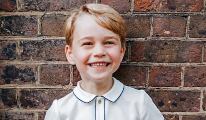 El príncipe Jorge, en una imagen distribuida este domingo por su cumpleaños. 