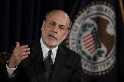 El presidente de la Reserva Federal, Ben Bernanke