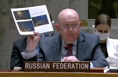 El embajador de Rusia en la ONU, Vasili Nebenzia