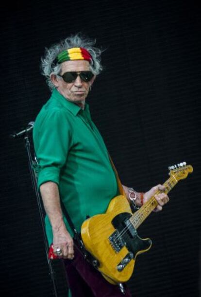 Keith Richards, en un concierto en Berlín en 2014.