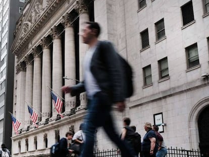 Bolsa de Nueva York, en Wall Street.