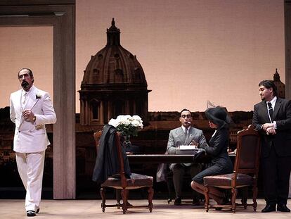 Ensayo de la ópera <i>Don Pasquale.</i>