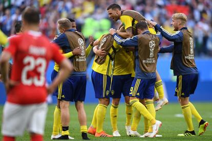 Suecia elimina a Suiza por la mínima y se clasifica para cuartos del Mundial de Rusia.