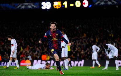 Messi celebra el 2 a 0.